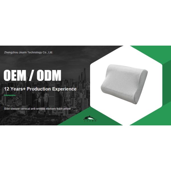 Hotel Side Sleeper Memory Foam Pillow with Anti-Wrinkle Design and Cervical Support