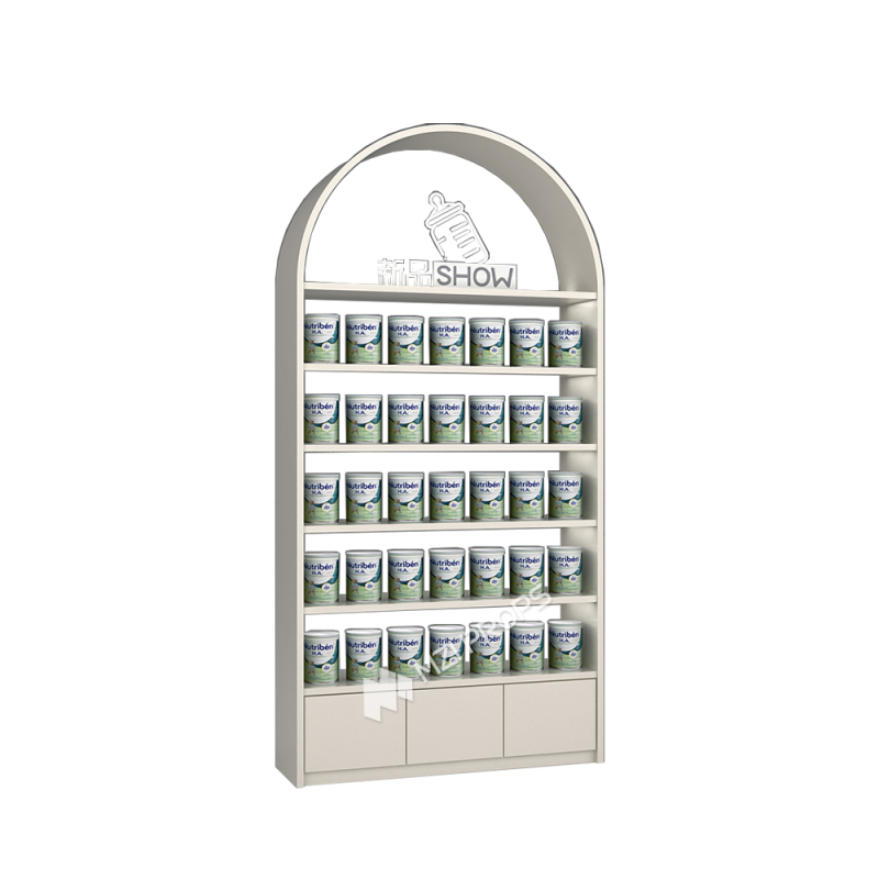 LED Light Plywood Baby Store Furniture Retail Merchandise Display Cabinet