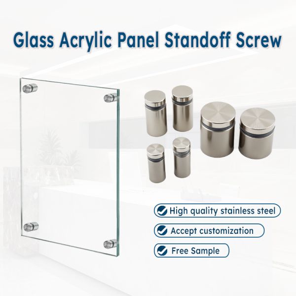 M5 Stainless Steel Sign Standoff Screws Advertising Nail Glass Acrylic Display Board