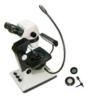 Gem Microscope binocular com sistema do polariscópio e ampliação de 10X - 67.5X