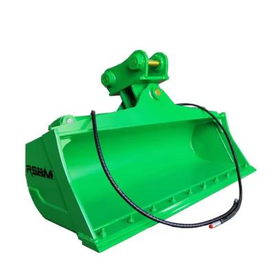 Q355/460 Excavator Mud Bucket Customized Design With Bolt-On Bucket Blade