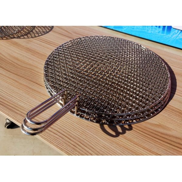 Healthy / Hygienic 316 304 Stainless Steel Grills Silver Color For BBQ