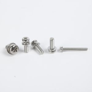 Metric GB9074.4 Pan Head Screw with Combined Washers for Anti-Loosening