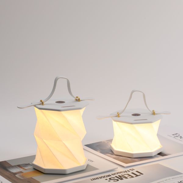 RoHS Table Recycled Rotating Paper Lamp Paper ABS Type C Business Gift 700mah