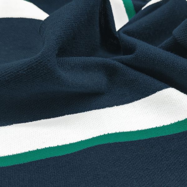 Custom Striped Knitting Fabric for Fashion Dress, China Supplier Sustainable Stripe Pique Fabric for Garment/