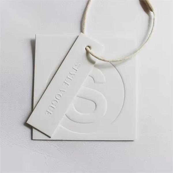 T Shirt Custom Gift Tags Embossed Printing Clothing Tags Price Tags Clothing Tags Custom OEM