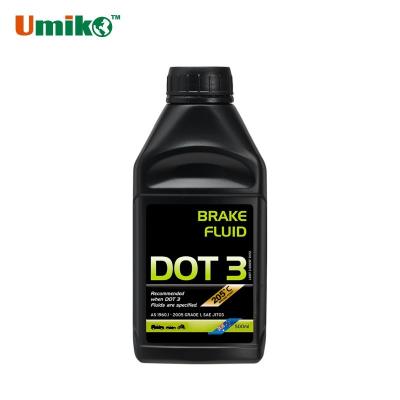 500ml Dot 3 Synthetic Brake Fluid High Boiling Point Moisture Resistant