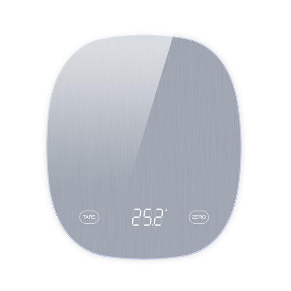 Báscula de cocina digital para alimentos con división de 1g/0.1oz, función de tara y plataforma de vidrio templado fácil de limpiar
