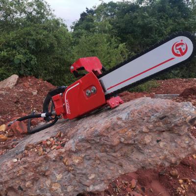 Serra de cadeia hidráulica concreta