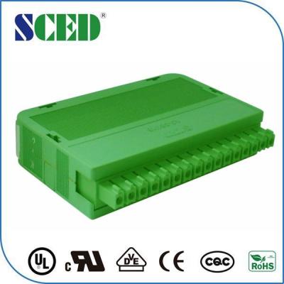 Esverdeie os acessórios Pluggable 16pin da montagem do trilho do ruído de 3.81mm automotivos