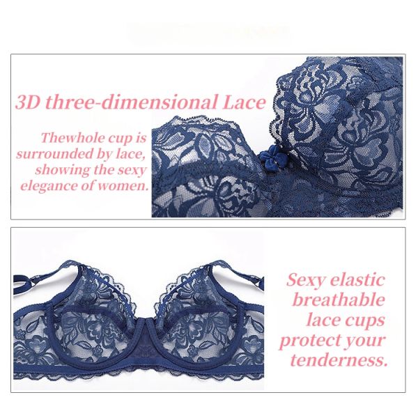 Wholesale Women Lace Bra B Cup High Quality 2025 New Design Welcome Inquiry Online on Any Time Lace Women Underwire Bra