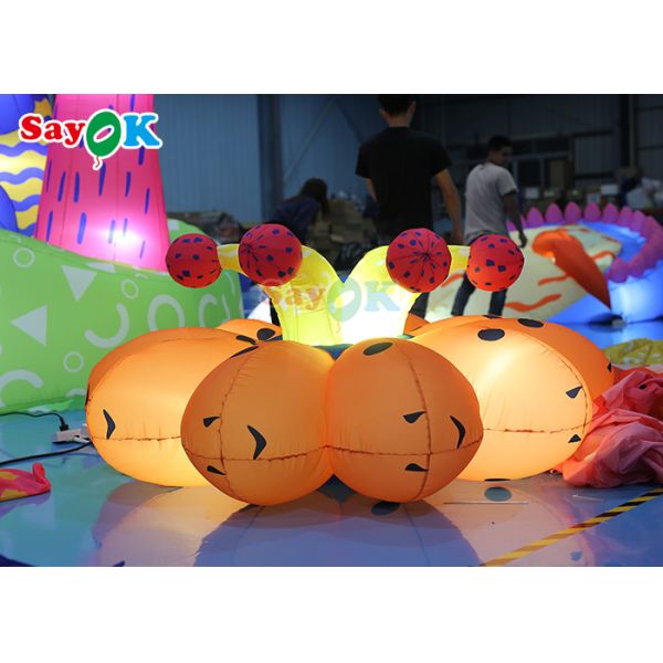 заводы приведенные цветка ткани 190T Оксфорда раздувные для освещения украшения свадьбы