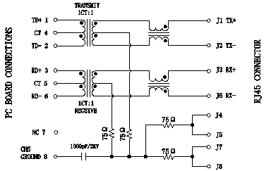 Único porto de LPJ0011CNL RJ45, cruz fêmea 13F-64ND2NL do Ethernet de Jack 10/100Mbps