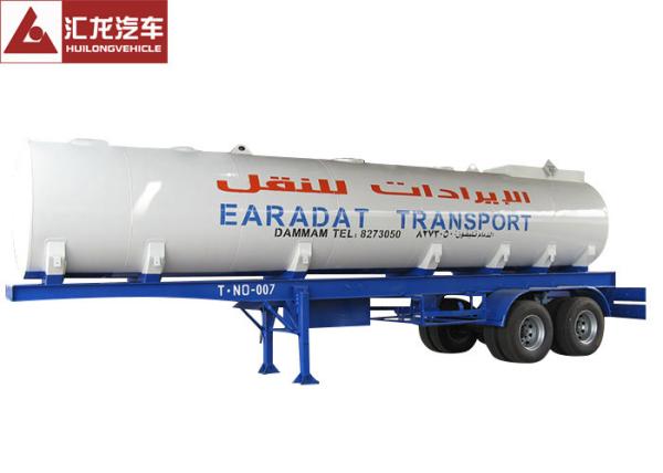 Stainless Steel Milk Tank Trailer , Water Tanker Truck Trailer 40000l Multifunctional