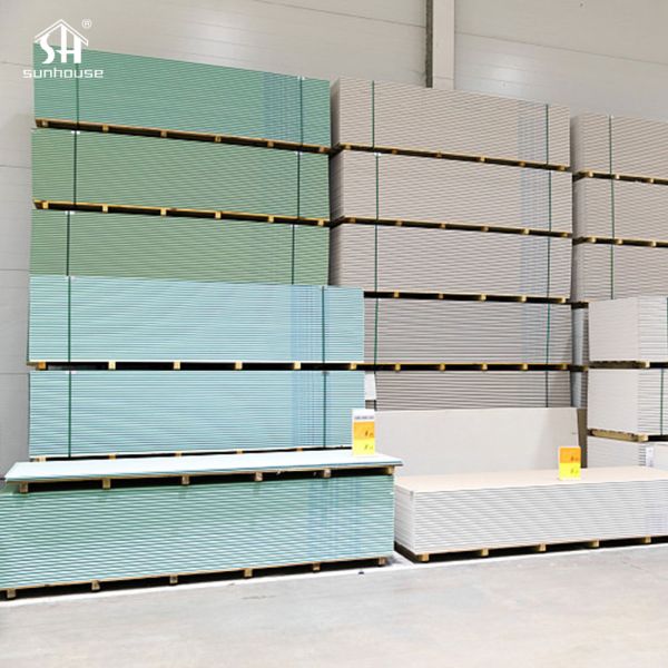 Moisture Resistant Gypsum Board 18mm 1220×2440mm Lightweight Drywall Sheet for Indoor Walls
