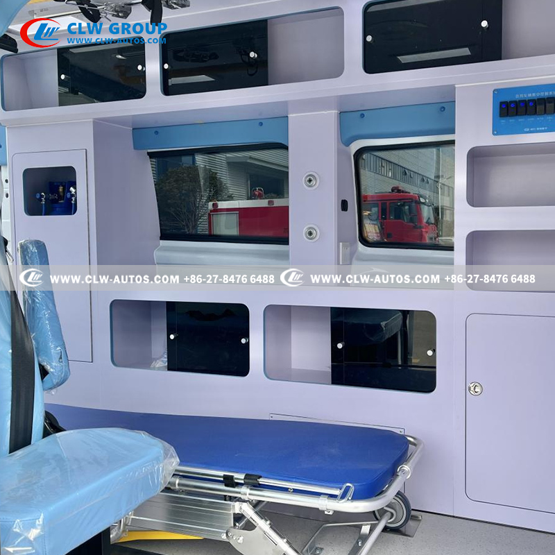 JMC 4x2 Ambulance with 2.0L Diesel Engine and Spacious Medical Cabin Featuring Dual ABS Safety Systems