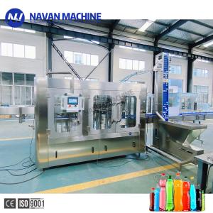 Automatic Plastic Bottle Soft Drink Sparkling Beverage 3 In 1 Filling Machine