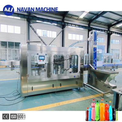 Automatic Plastic Bottle Soft Drink Sparkling Beverage 3 In 1 Filling Machine