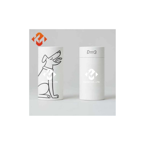 Dog Food Cardboard Storage Tubes Safety No Toxic Environmental Friendly