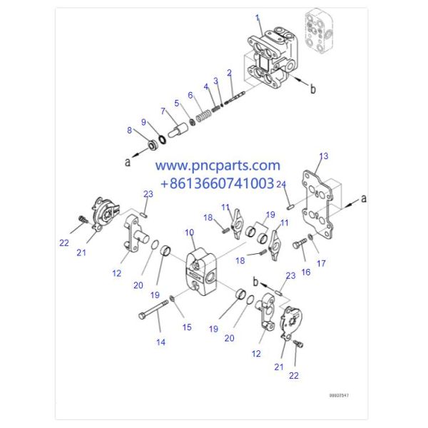 702-16-04250 PPC KOMATSU клапана педали перемещения экскаватора PC200-8