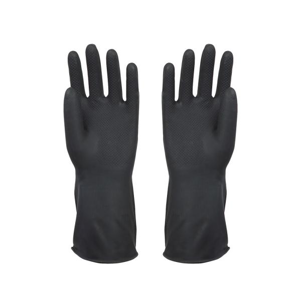 Abrasion Resistance Industrial Rubber Gloves Anti Oil Non Slip Design