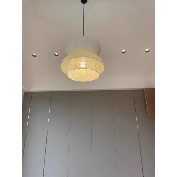 Japanese Pendant Lights Vintage Fabric Lantern Wabi Sabi Lights (WH-VP-335)