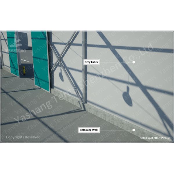 15x35M Transitional Large Canopy Tent Fabric Covered Storage Buildings