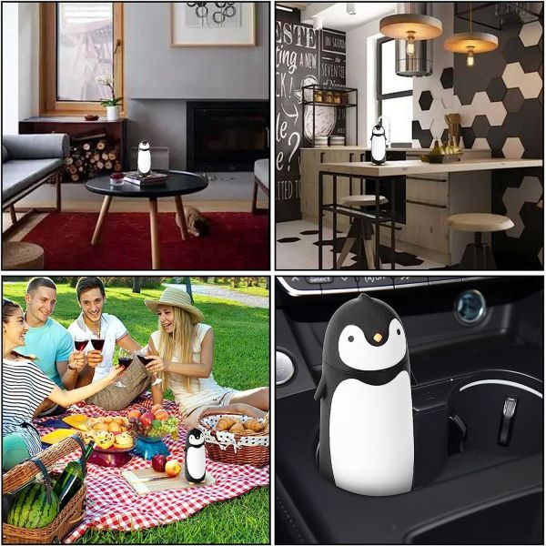 Пингвин Нержавеющая сталь Вакуумные изолированные чашки Путешественный кружок Чай Бутылка воды Кофейная бутылка