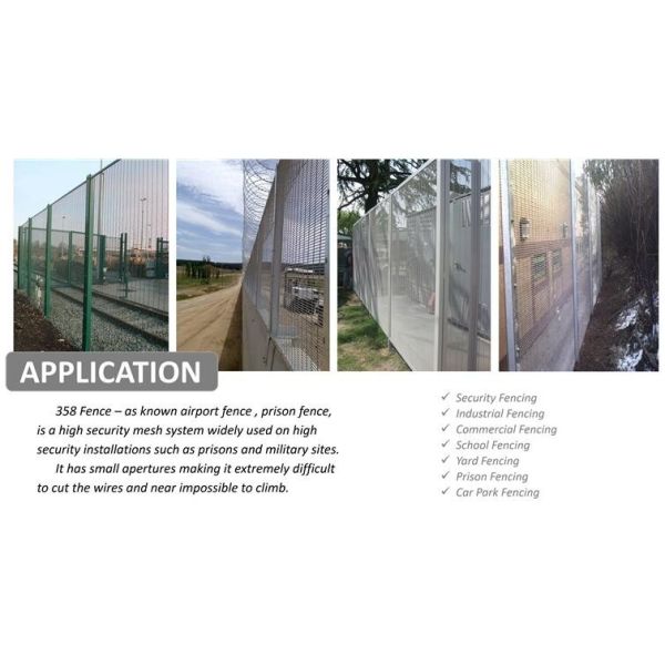 High Strength Anti Climb Fencing Finger / Toe Proof 358 Security Mesh For Prisons