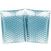 Holographic Metallic Bubble Mailer Gift Packaging Glamour Colorful Silver Shades Foil Cushion Padded Shipping Envelopes
