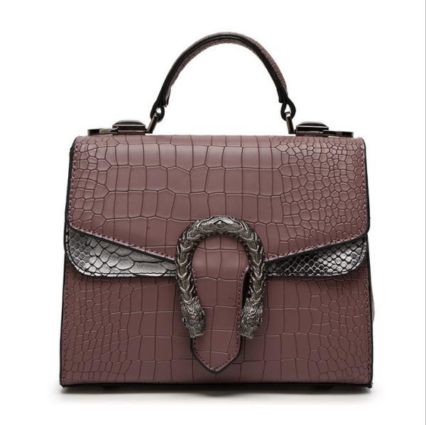 PU Leather Handbags Designer Bags for Women Serpentine Pattern Tote Bags