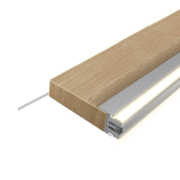 Letaron Vertical Up Down Glow Cabinet Rear Panel LED Light Slim Aluminum Profile Lighting