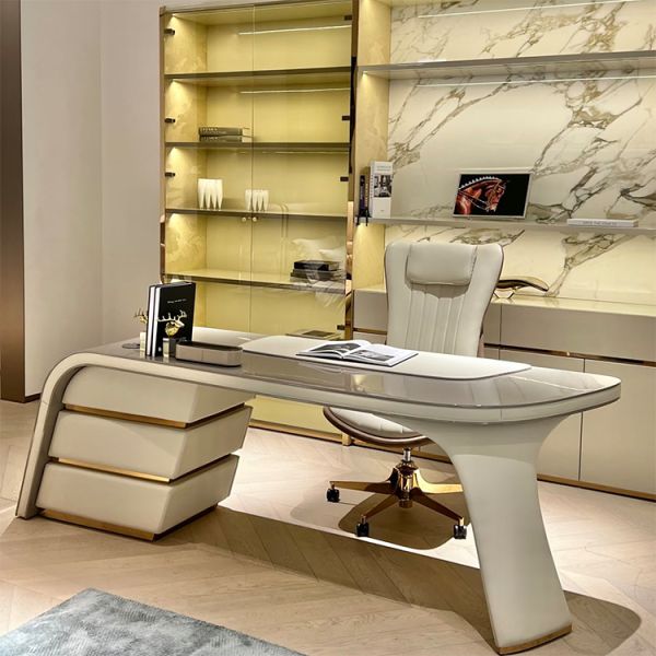 2026 New Hign End Home Office Furniture Table Modern Luxury Italian Custom Home Office Table