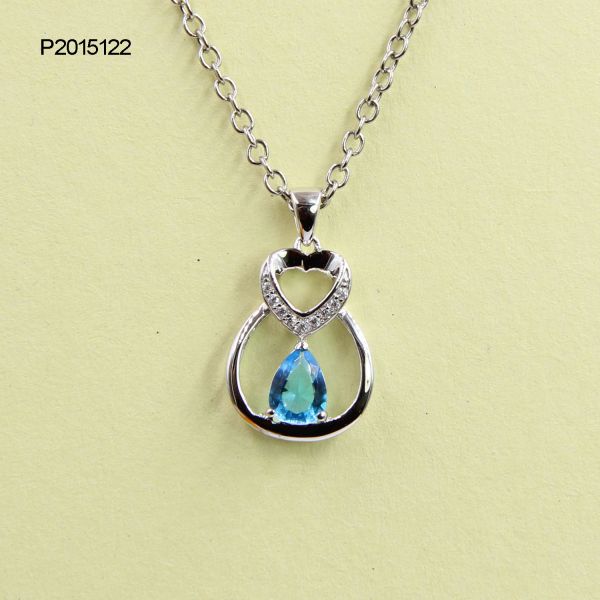 Круглый бриллиантовый набор 18-каратный золотой ожерелье 1.00 каратный драгоценный камень