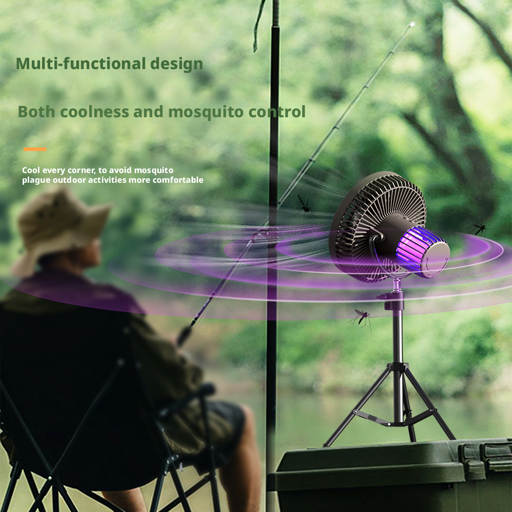 Uv Light Mosquito Killer Fan Outdoor Pedestal Fan Portable Design Multifunctional