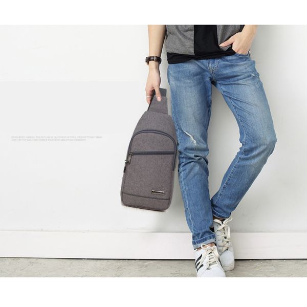 Fashion Crossbody Sling Backpack Large Capacity Sports Chest Bag For Men