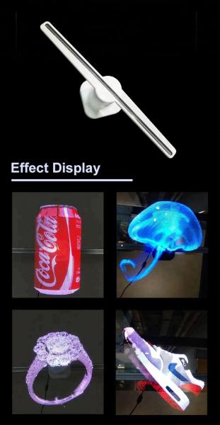 Electronic Hologram Projector 3D LED Holographic Advertising Display Fan 42cm Diameter