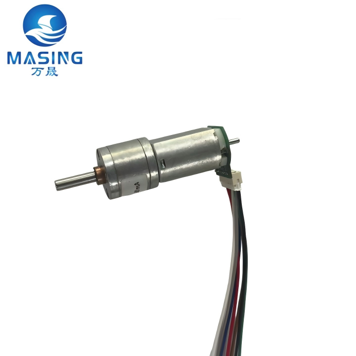 20A130 20mm Brush DC Geared Motor 12V Spur Gear Reducer Low RPM Permanent Magnet Micro Motor with Encoder