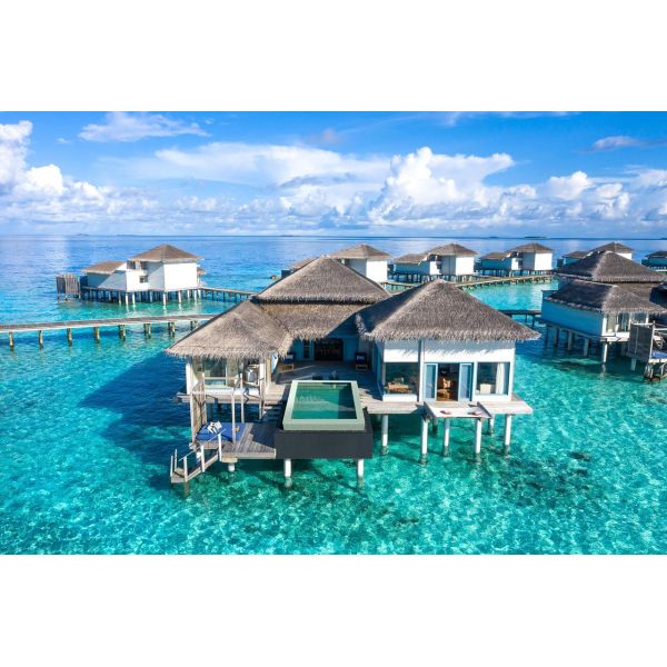 Мебель спальни Мальдивов Meradhoo лотерей выполненная на заказ для виллы воды/виллы пляжа