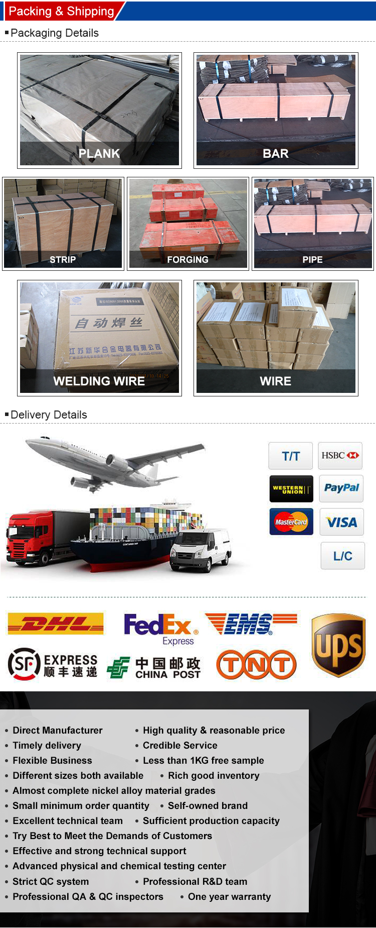 UNS N06625 Труба из никелевой сплавы Inconel 625 Monel 400 K500