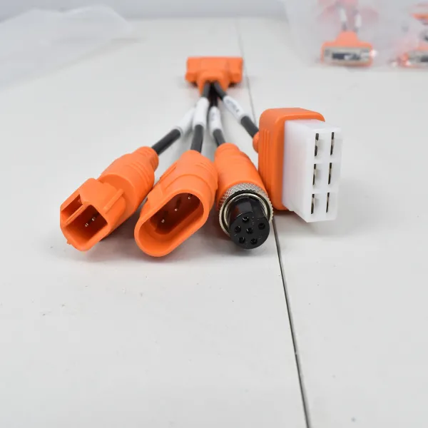 Adaptador de cable OBD2 de motocicleta 3 en 1 para PGO 6Pin HARTFORD 6Pin KYMCO 3Pin SYM 3Pin Conector de diagnóstico