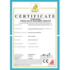 Xianxian Zhongtu Hardware Tools Co.,LTD Сертификации