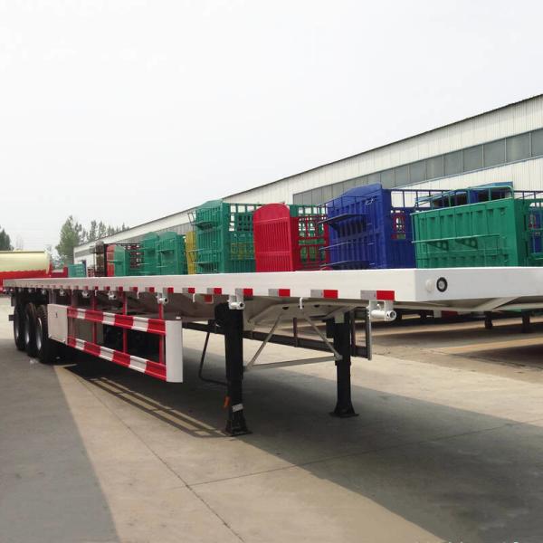 Three Axle Container Cargo 60T CIMC Flatbed Semi Trailer