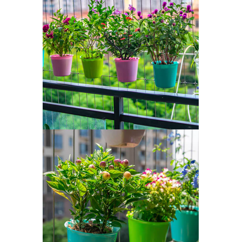White Invisible Grill Accessories Invisible Grille Flower Pot Durable Secure Window Safety Solution