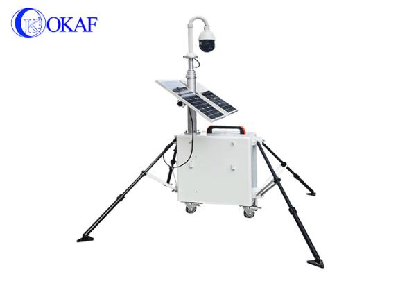 400Ah CCTV PTZ Camera Security Surveillance Trailer 1920*1080P Mobile Sentry