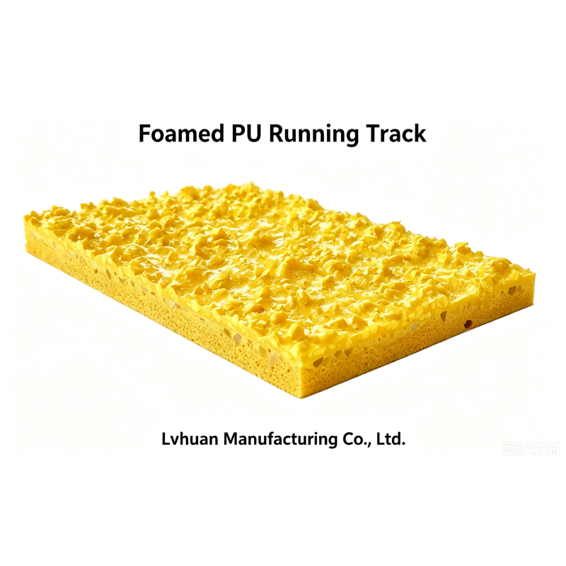 Foamed Full PU Running Track 13mm 15mm Athletic Running Track For Athlete Protection