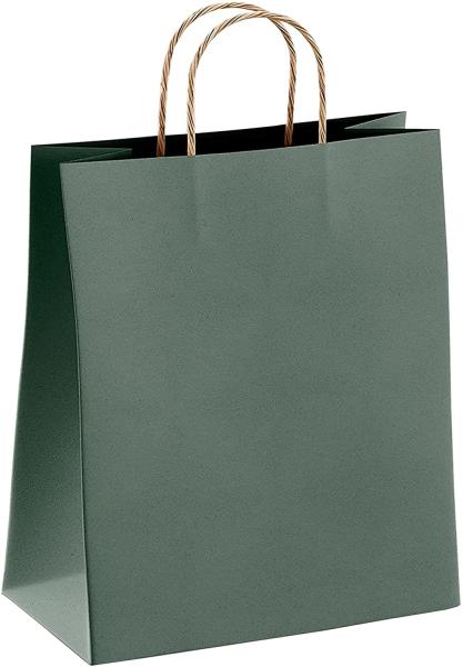 Gravure Printing White Brown Matt Paper Kraft Bags Bulk For Shopping
