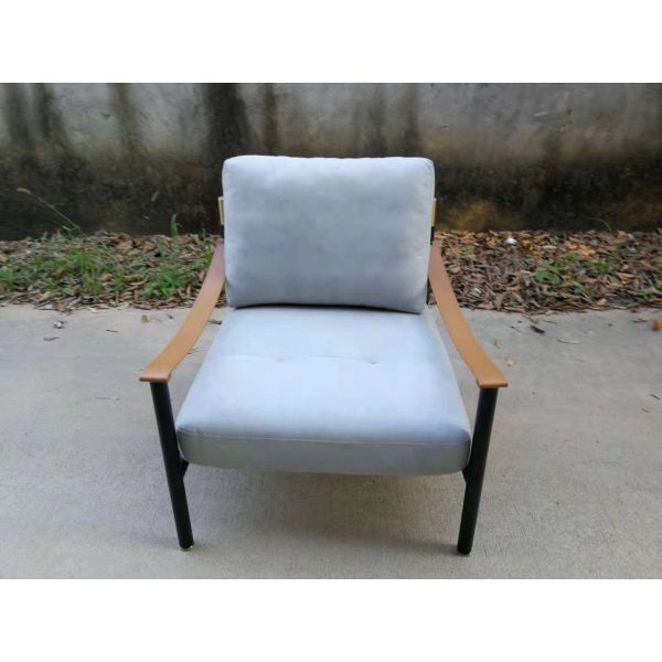 Flou Iko Fiberglass Arm Chair With Tubular Steel Frame / Leather Straps Back