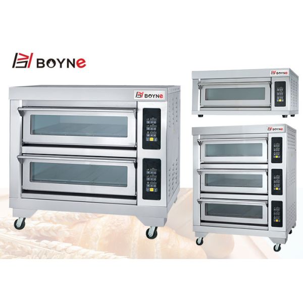 150kg 1220mm Electrical Commercial Bakery Kitchen Equipment 2 Layer 4 Trays Baking Oven