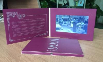 High Resolution Lcd Promotional Video Card , 2.4 4.3 5 Lcd Screen Card